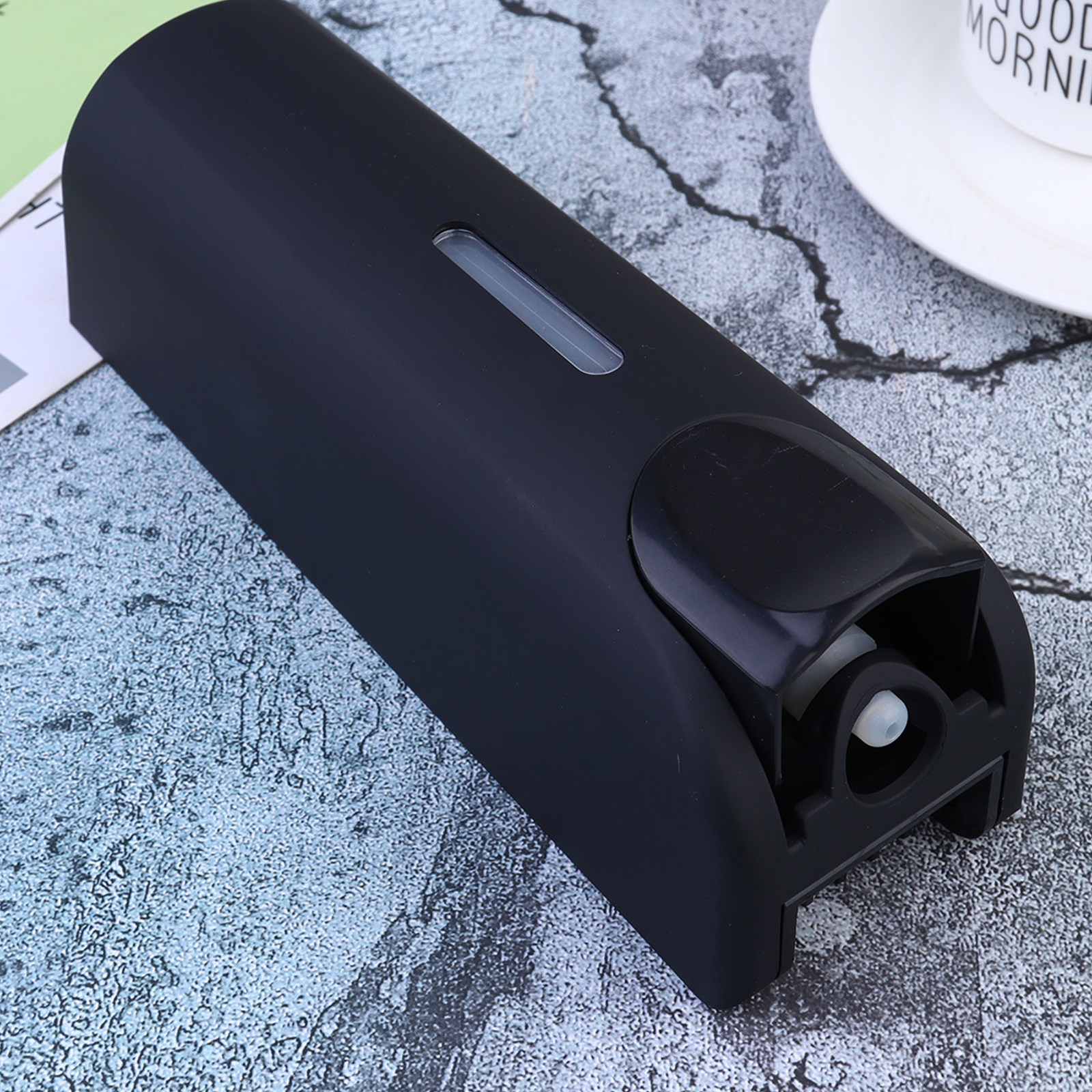 Home Bathroom Wall Soap Dispenser - 1Pcs Wall-Mounted Soap Dispenser Black Bathroom