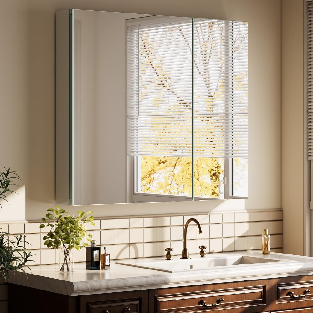 Bathroom Cabinet Mirror - Bathroom Medicine Cabinet with Mirror, 30