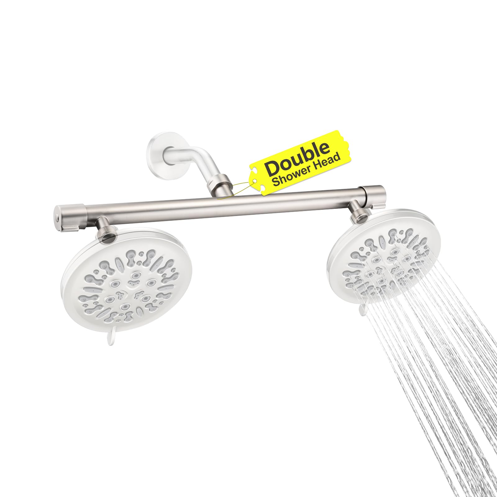 Shower Head Rain - Dual Shower Head Adapter With Shut-Off