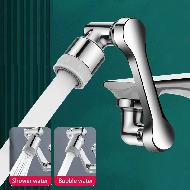 Home Bathroom Taps - 1080°Swivel Faucet Extender Sink Water Faucet