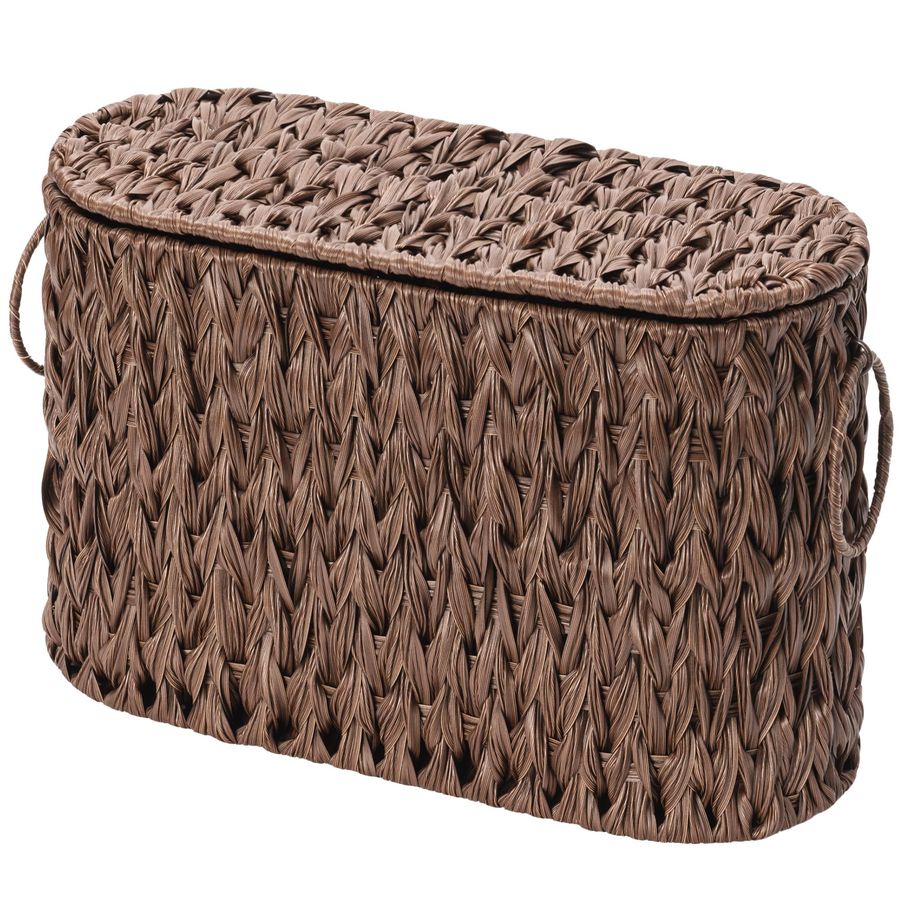 Toilet Paper Holder - Toilet Paper Storage Basket with Lid,
