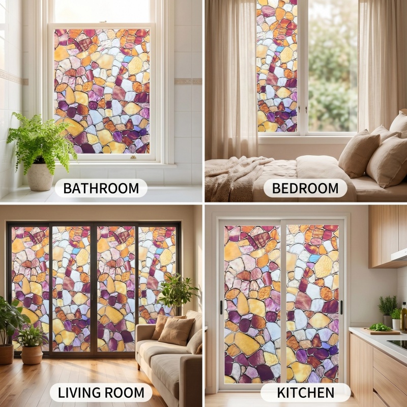  Window Film Privacy Vinyl Se - Home Bathroom Window Tint reseña y precio
