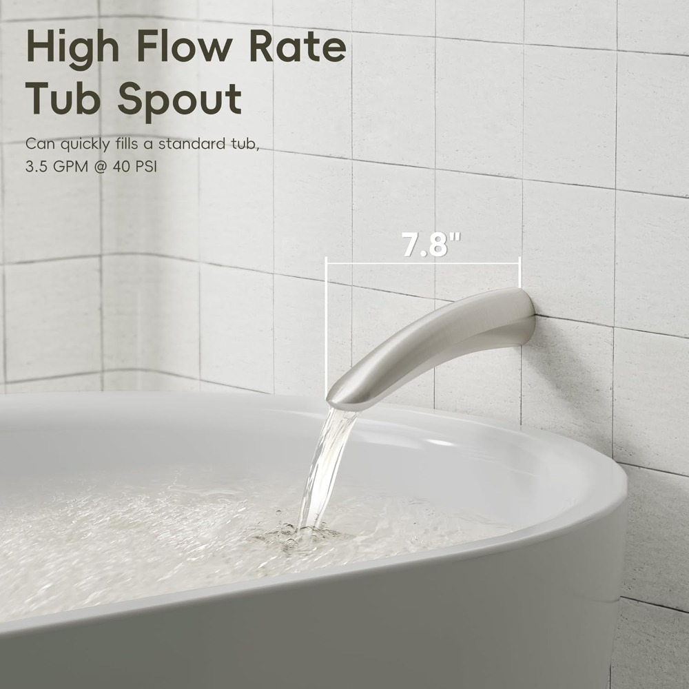 Shower System with Tub Spout,  - Shower Head Rain reseña y precio