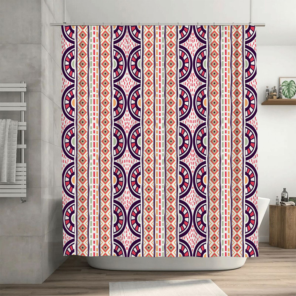 Patterned Shower Curtain Decor - Home Bathroom Reno reseña y precio