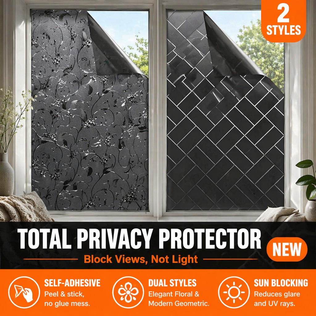 Privacy Blackout Window Film S - Home Bathroom Window Tint reseña y precio