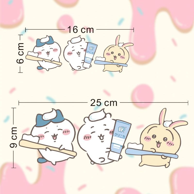 Hot Chiikawa Mirror Stickers S - Tiny Home Bathroom Kit reseña y precio