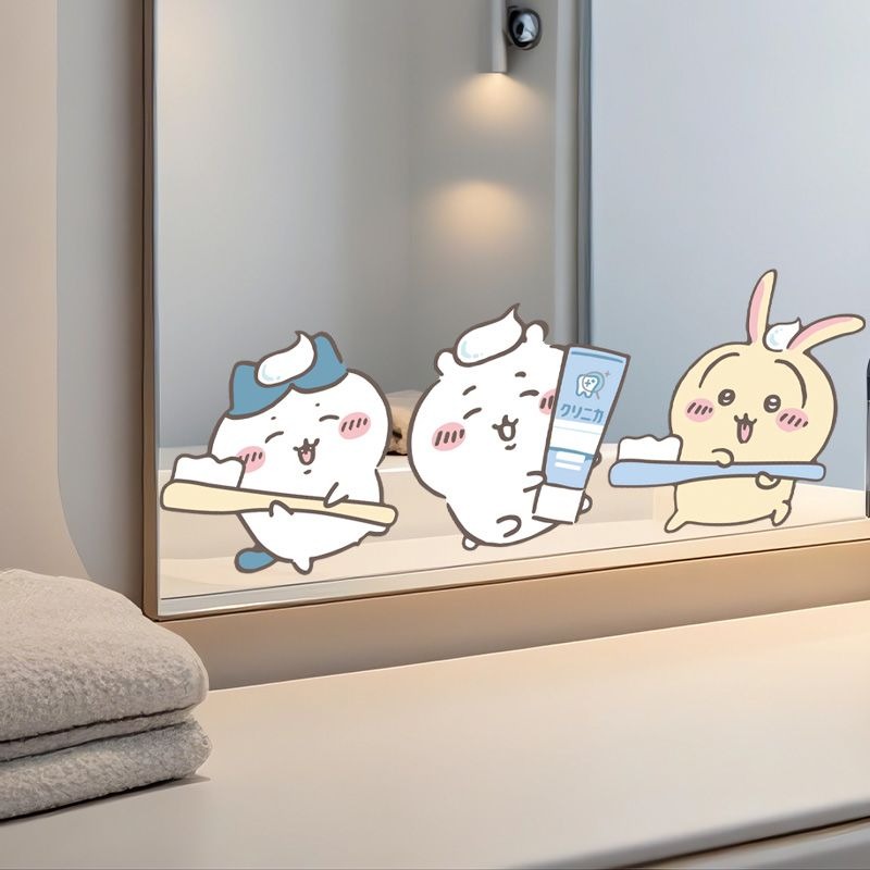 Hot Chiikawa Mirror Stickers S - Tiny Home Bathroom Kit reseña y precio