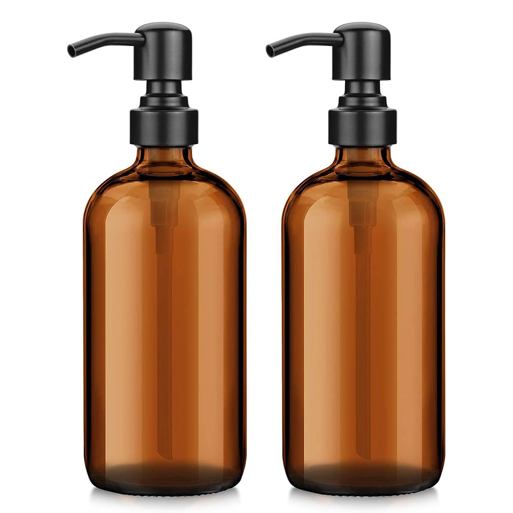 Amber Glass Soap Dispenser wit - Glass Soap Dish reseña y precio