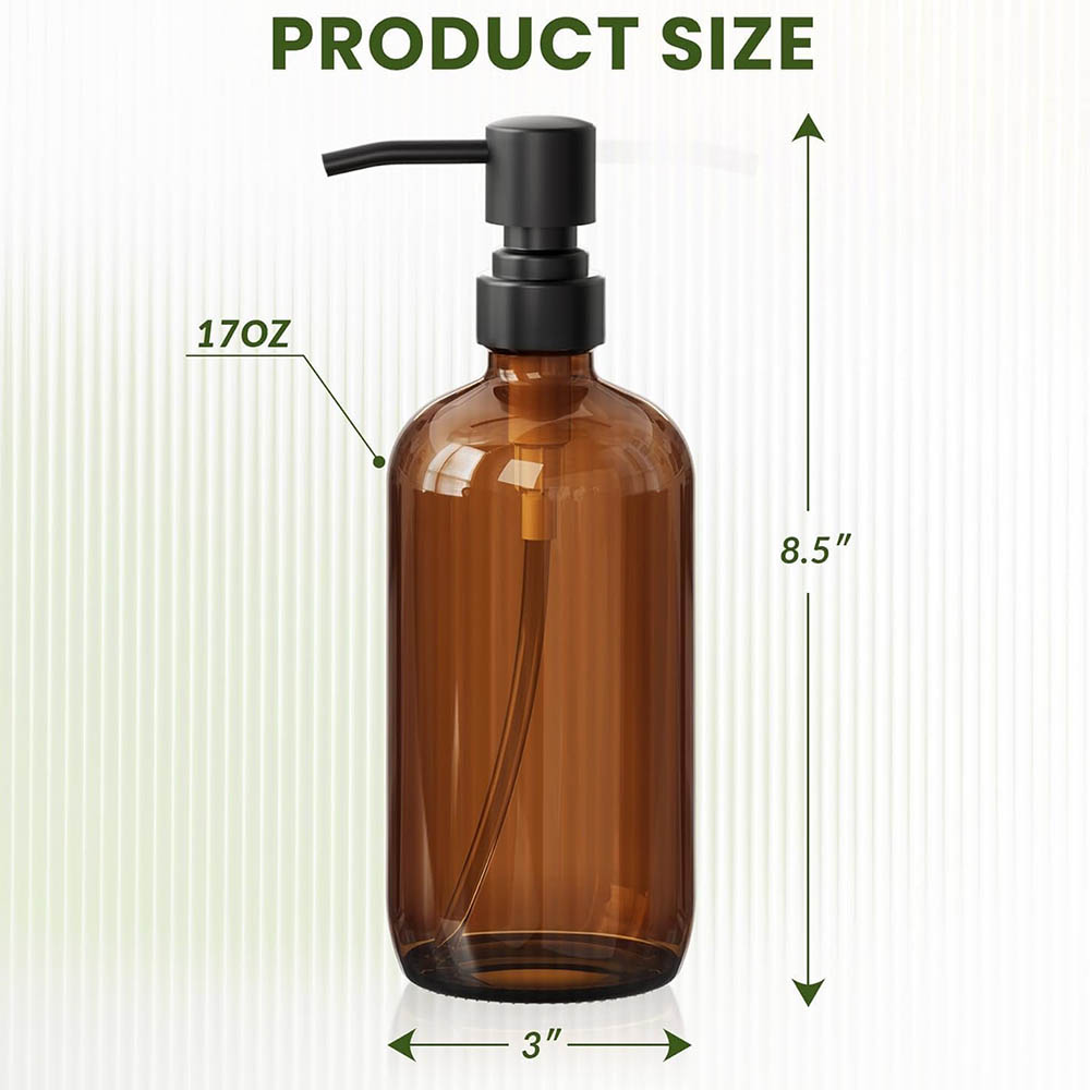 Amber Glass Soap Dispenser wit - Glass Soap Dish reseña y precio