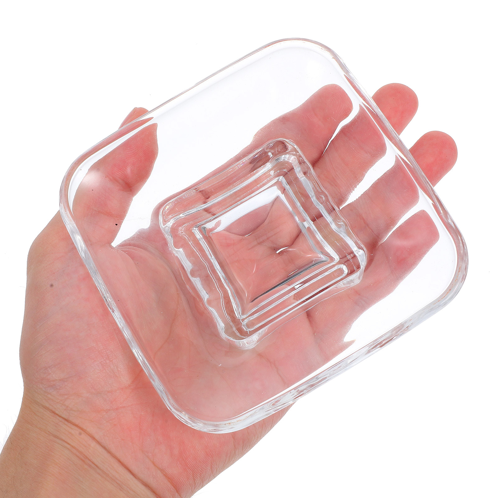 4Pcs Transparent Glass Soap Tr - Glass Soap Dish reseña y precio