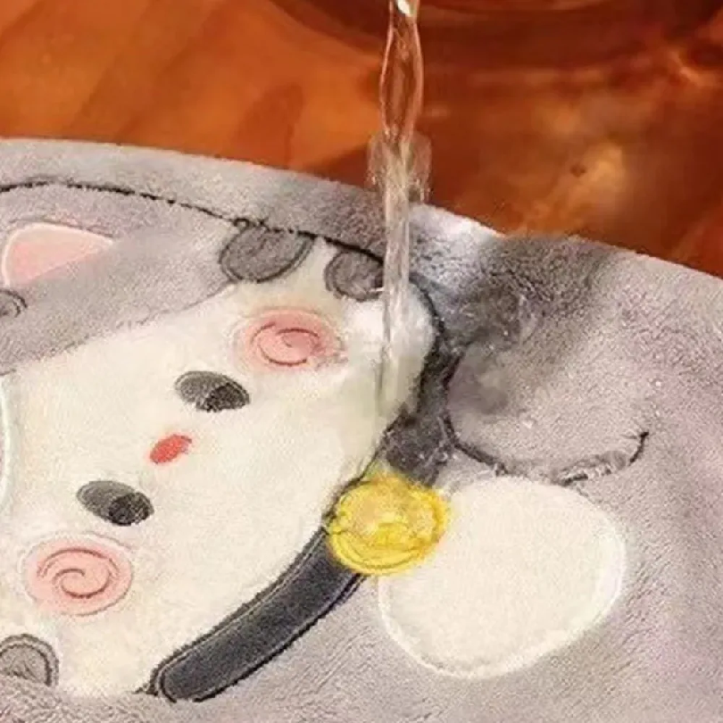 Cute Cat Hand Towel Quick Dryi - Home Kitchen Bathroom Cleaning reseña y precio