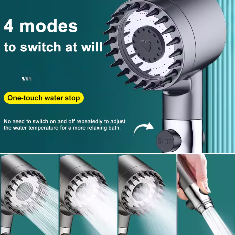 3 Modes Shower Head High Press - Home Bathroom Taps reseña y precio