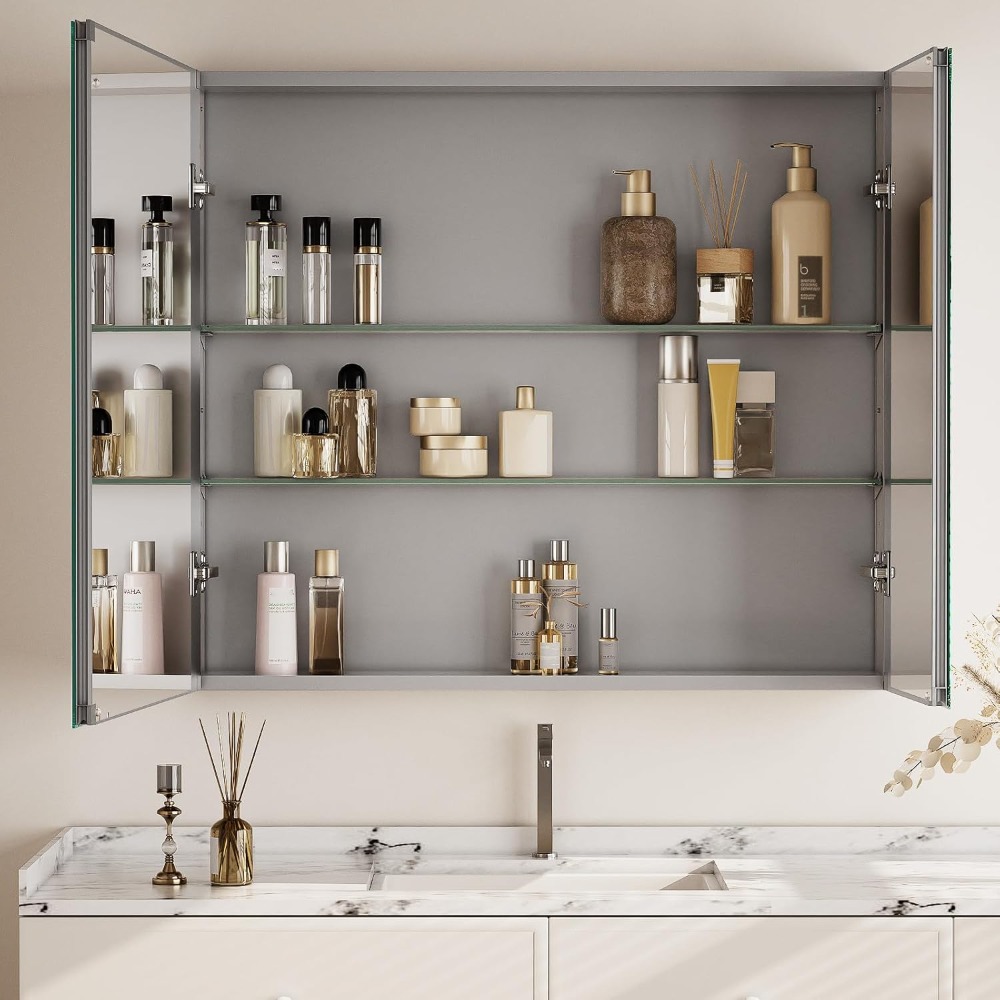 Bathroom Medicine Cabinet with - Bathroom Cabinet Mirror reseña y precio