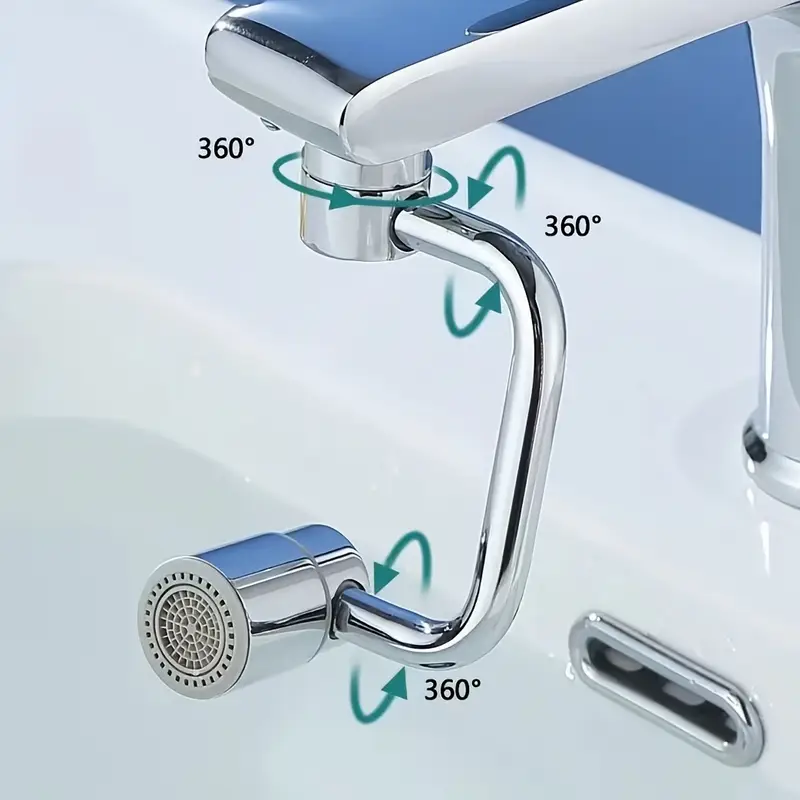 1pc 1080° Swivel Stainless Ste - Home Bathroom Taps reseña y precio