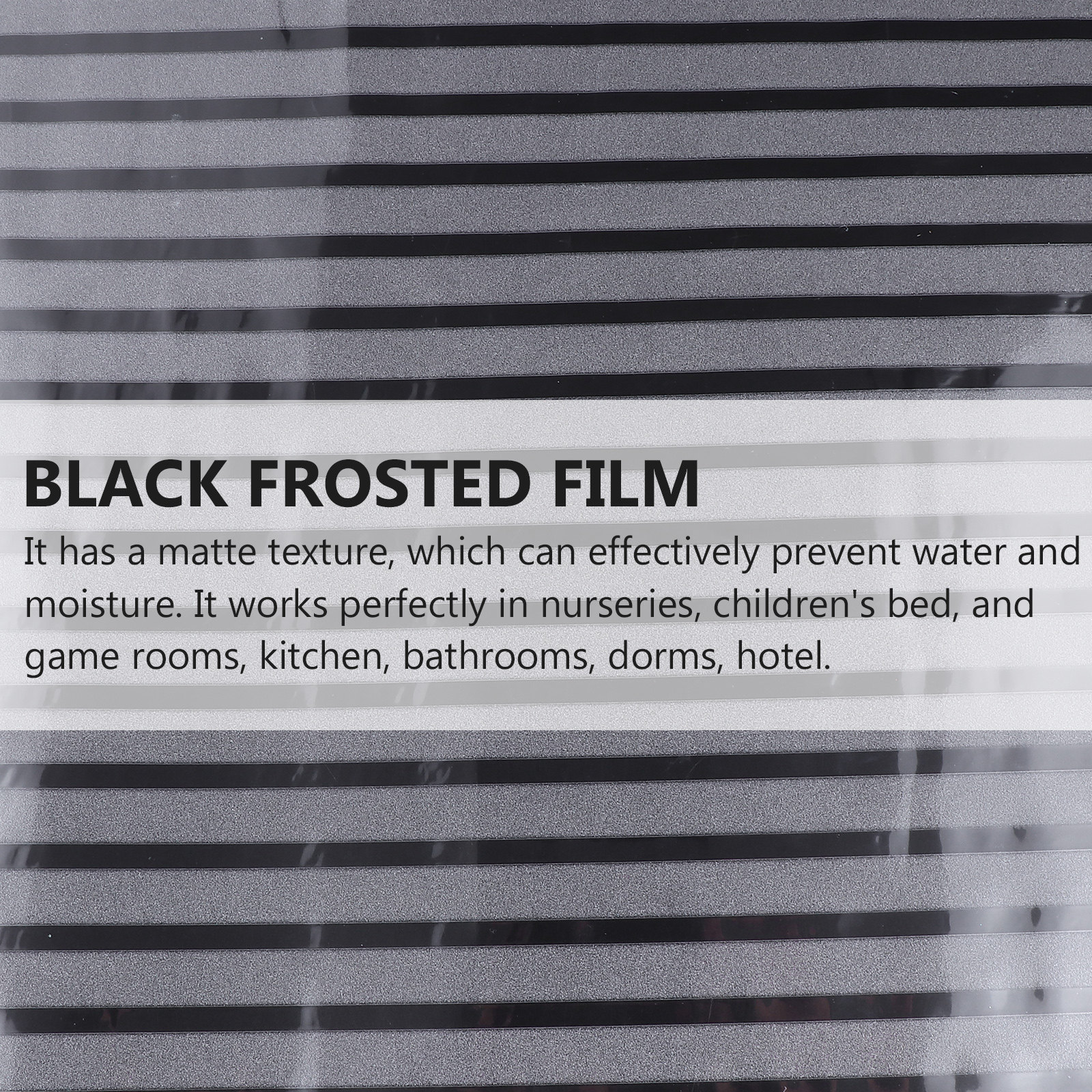 1Pcs Frosted Window Film Black - Home Bathroom Window Tint reseña y precio