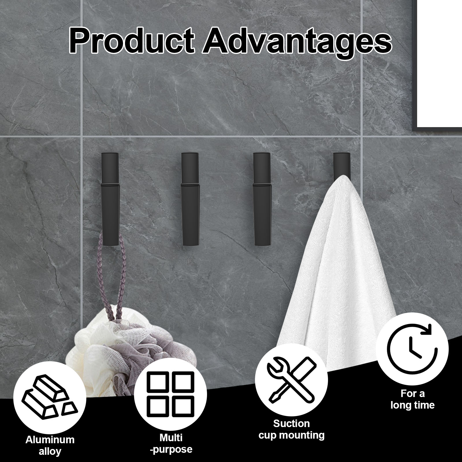8/16Pcs Towel Hooks Metal Matt - Tiny Home Bathroom Kit reseña y precio