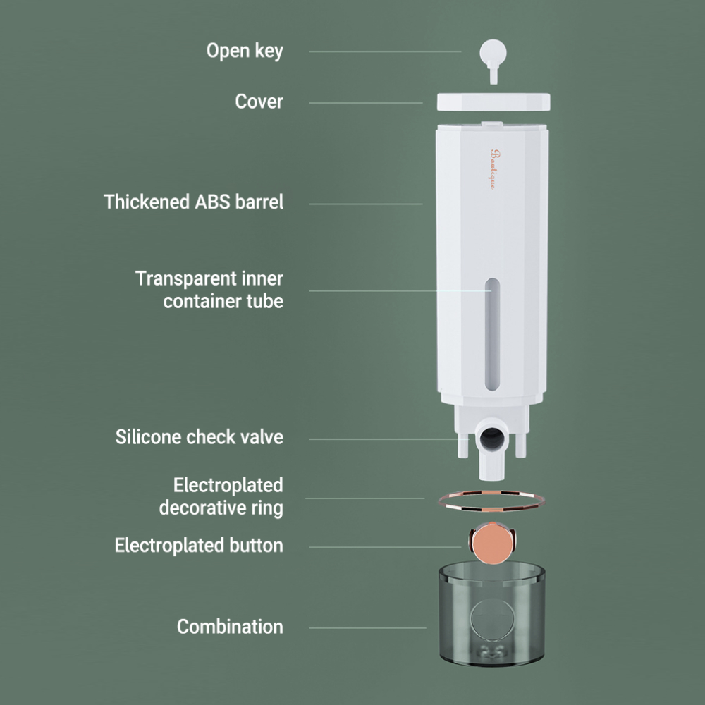 Manual Press Soap Dispenser 45 - Home Bathroom Wall Soap Dispenser reseña y precio