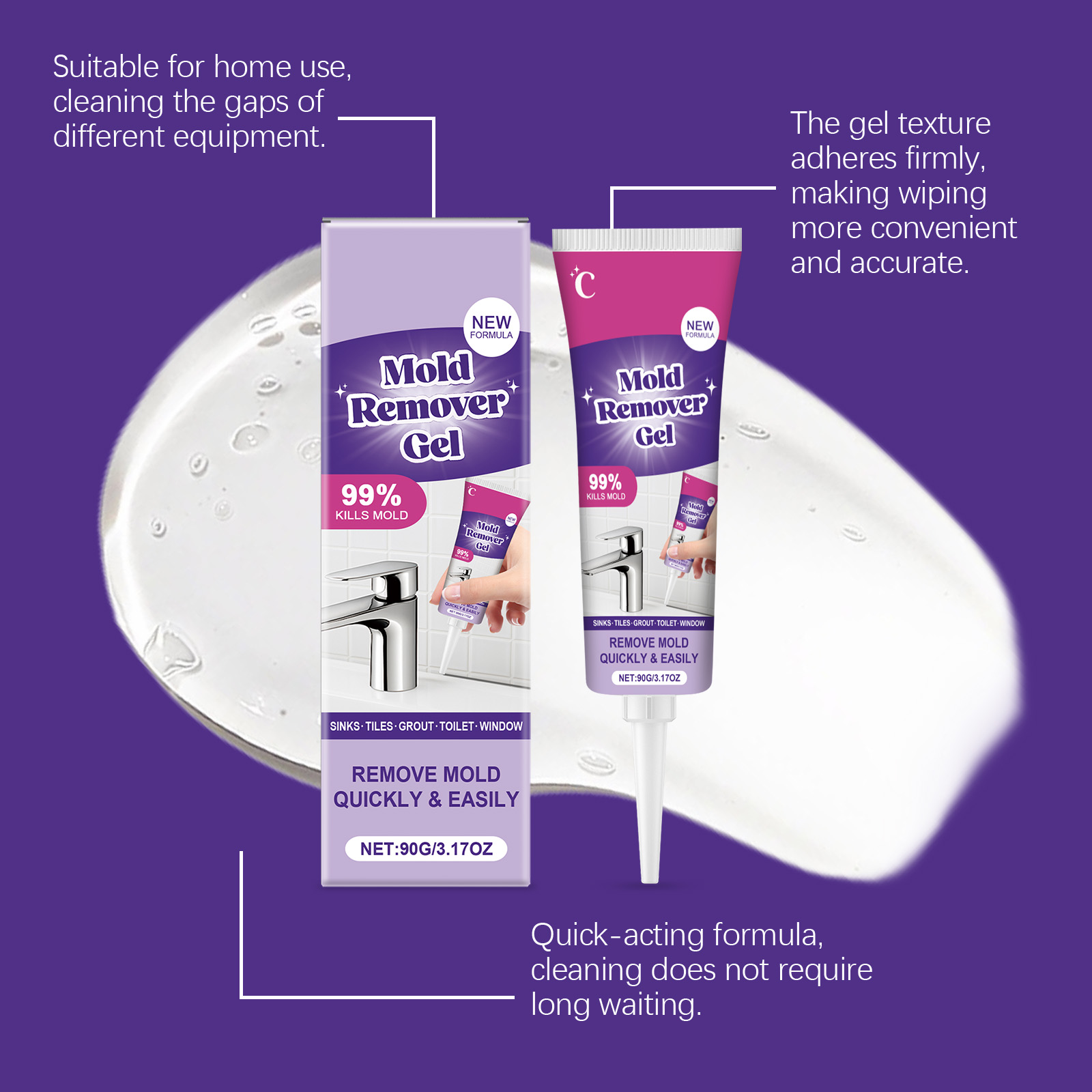 Powerful Household Cleaner Gel - Home Kitchen Bathroom Cleaning reseña y precio