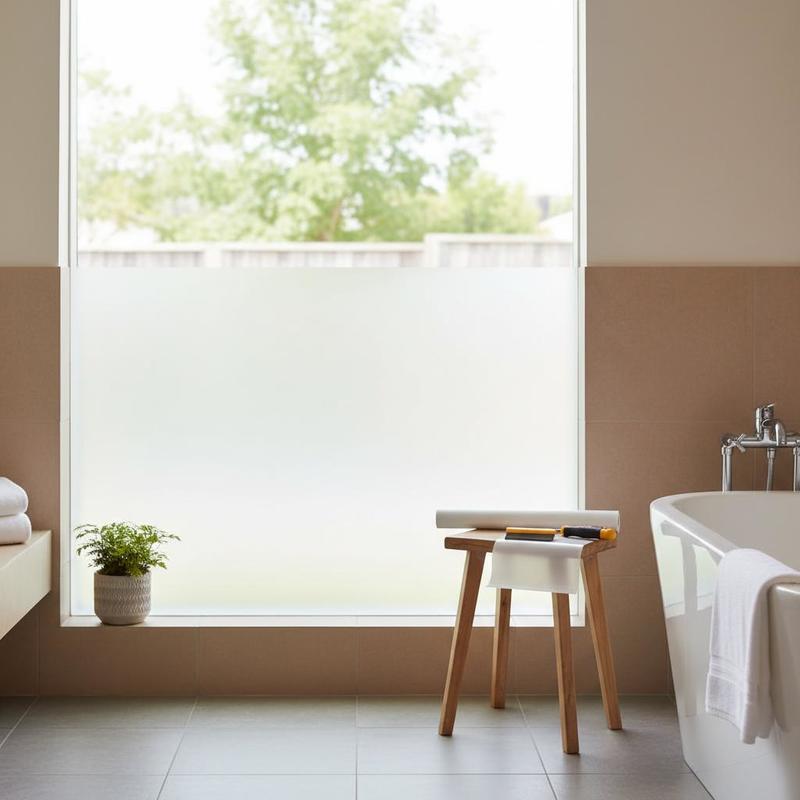 Frosted Window Cover 23.6 in x - Home Bathroom Window Tint reseña y precio