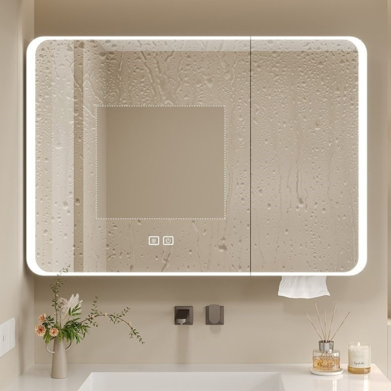 LED Bathroom Mirror Cabinet Al - Bathroom Cabinet Mirror reseña y precio