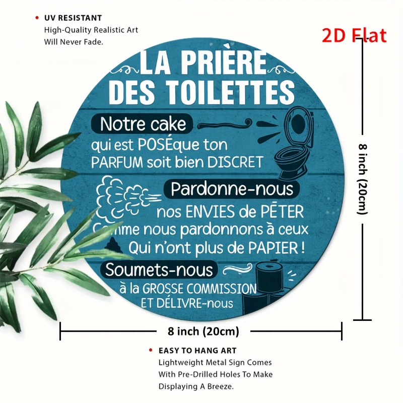 La Prière Des Toilettes Funny  - Home Bathroom Reno reseña y precio