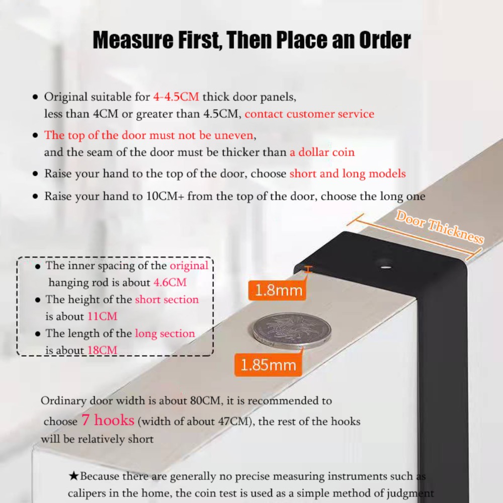 Hooks Over The Door 6 Hooks Cl - Tiny Home Bathroom Kit reseña y precio