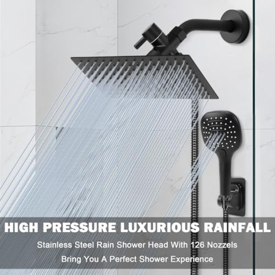 Shower Head with Hose, High Pr - Shower Head Rain reseña y precio