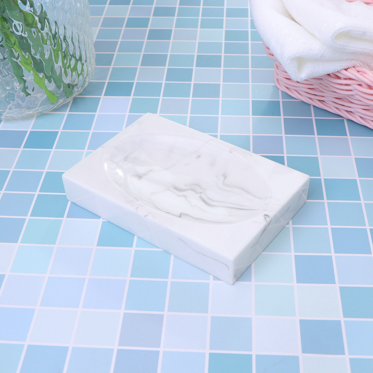 1Pcs Soap Holder Simple Ink Pa - Home Kitchen Bathroom Cleaning reseña y precio
