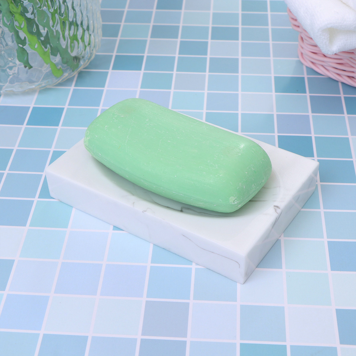 1Pcs Soap Holder Simple Ink Pa - Home Kitchen Bathroom Cleaning reseña y precio