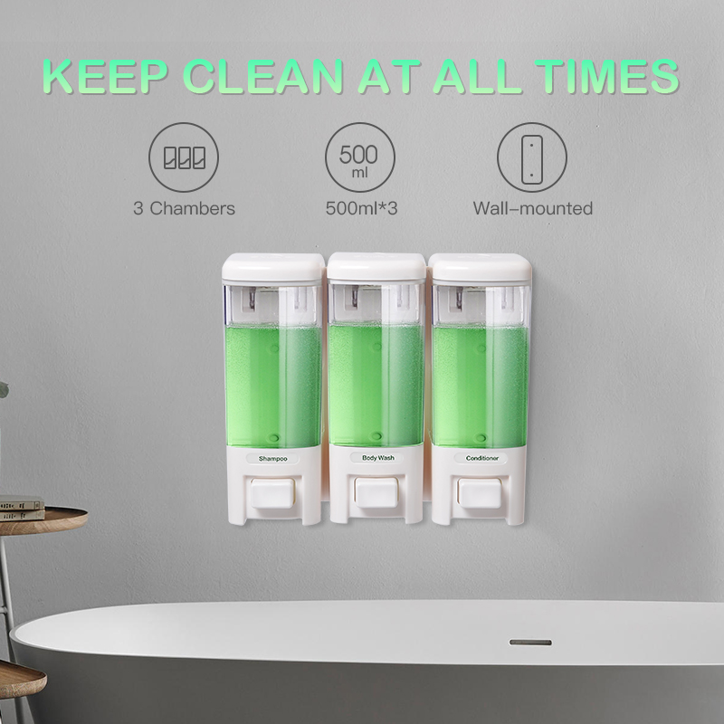 SVAVO Liquid Soap Dispenser Wa - Home Bathroom Wall Soap Dispenser reseña y precio