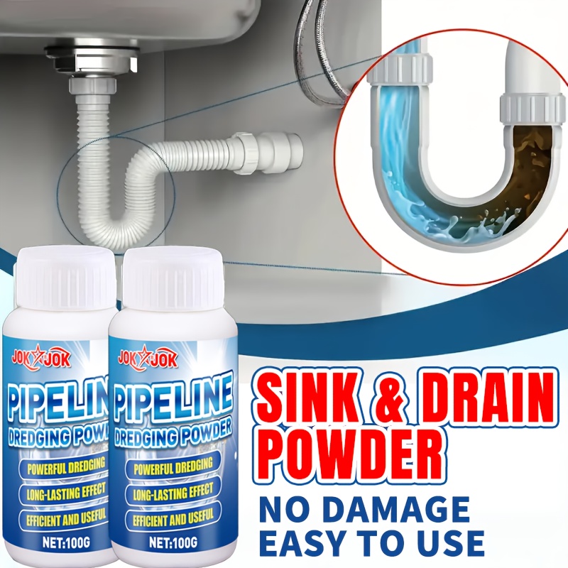 Powerful Drain Cleaner Powder, - Home Kitchen Bathroom Cleaning reseña y precio