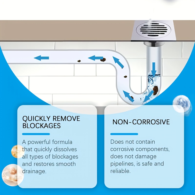 Powerful Drain Cleaner Powder, - Home Kitchen Bathroom Cleaning reseña y precio