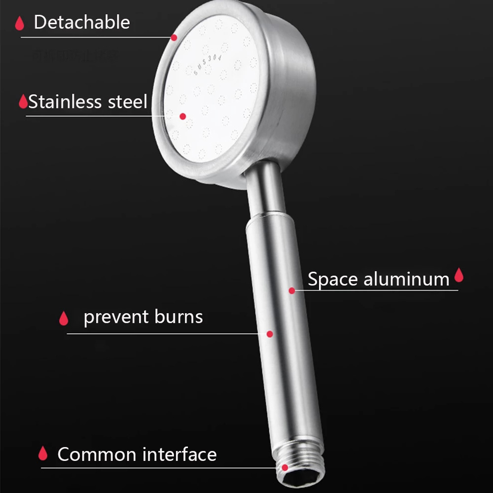 304 Stainless Steel Shower Hea - Home Bathroom Taps reseña y precio