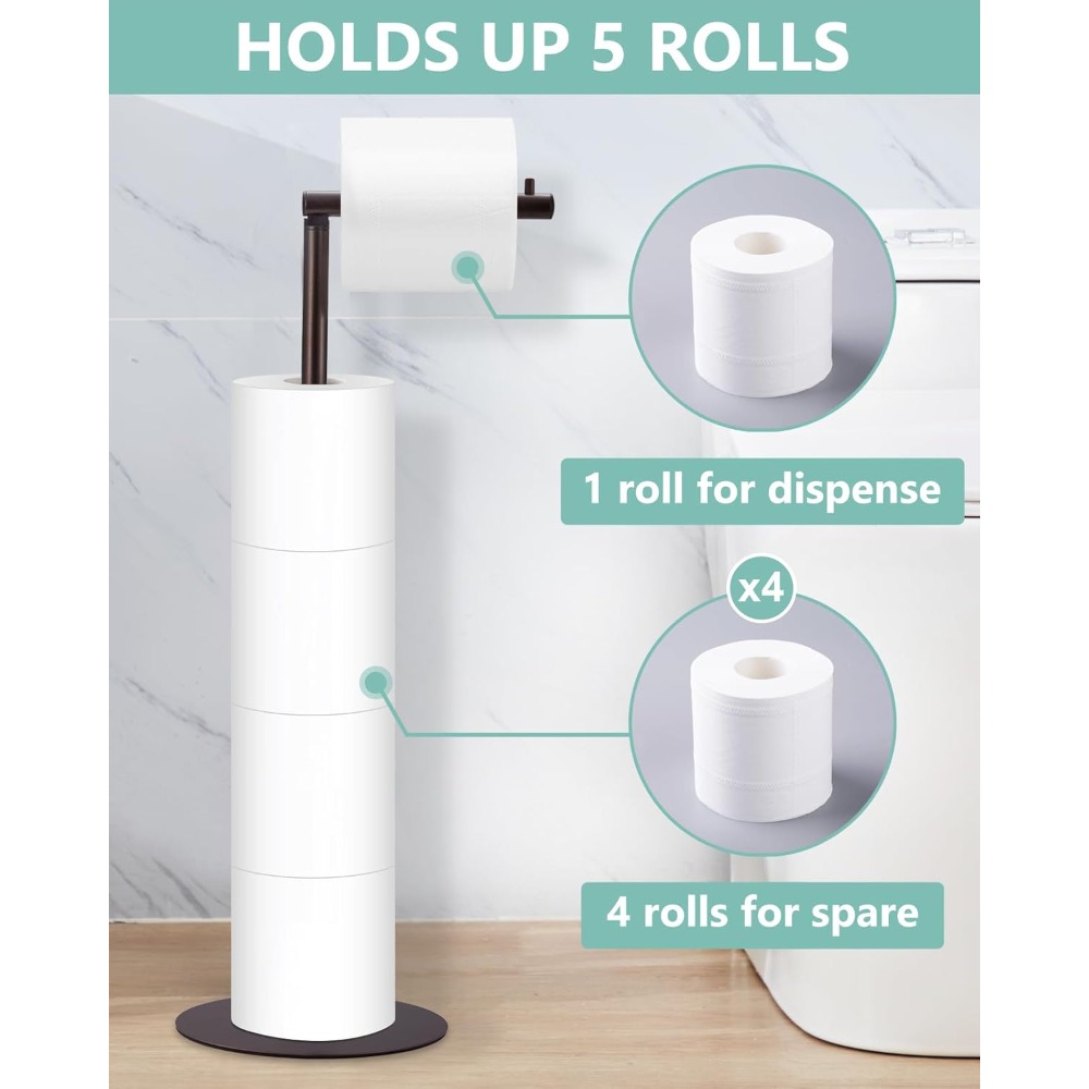 Free Standing Toilet Paper Hol - Toilet Paper Holder reseña y precio