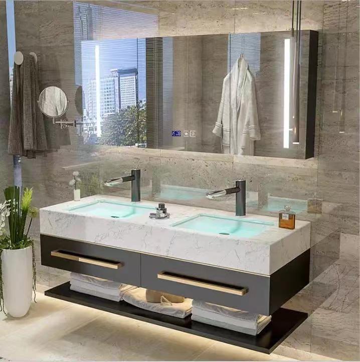 Luxury Large LED Backlit Smart - Bathroom Cabinet Mirror reseña y precio