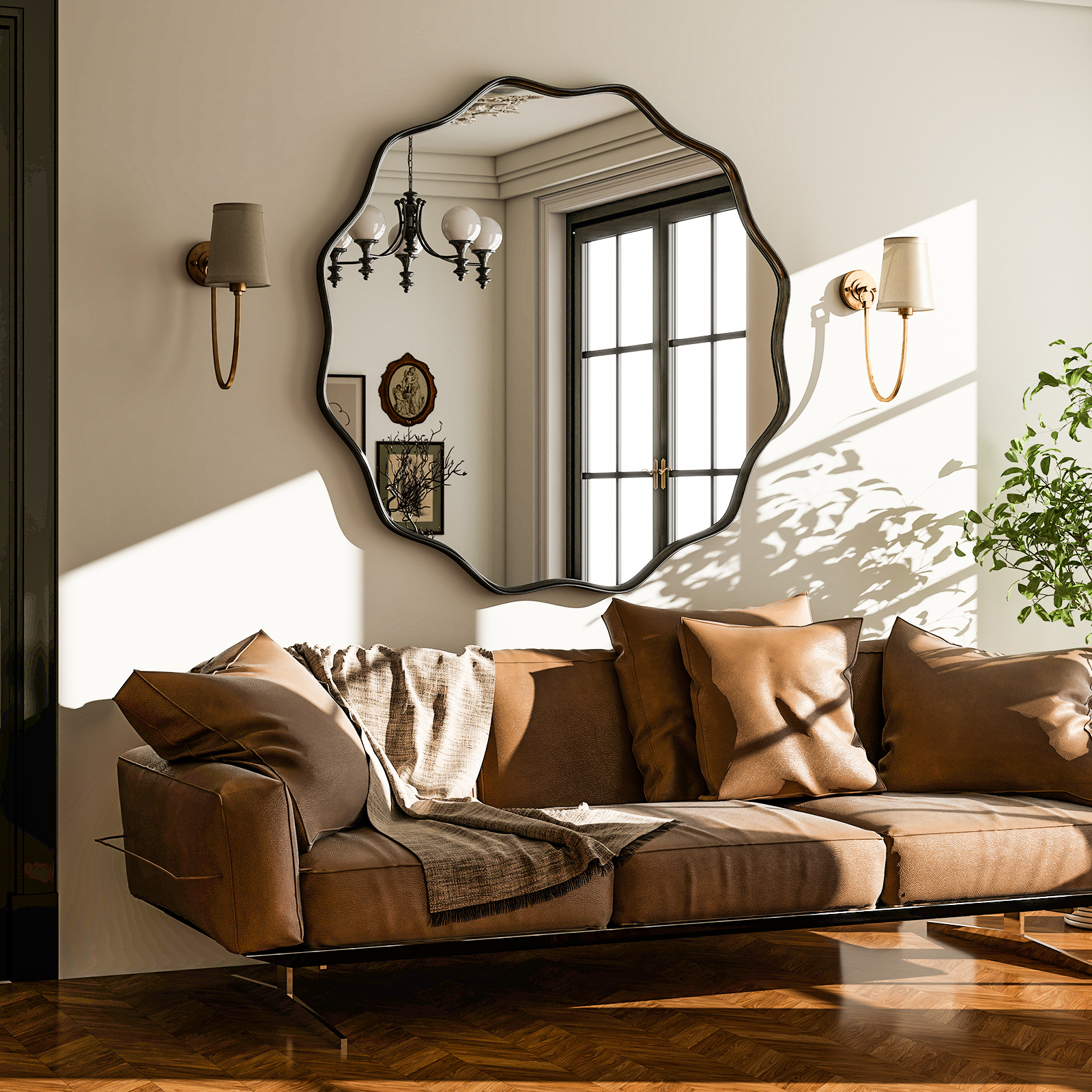 Wavy Round Bathroom Mirror Dec - Bathroom Cabinet Mirror reseña y precio
