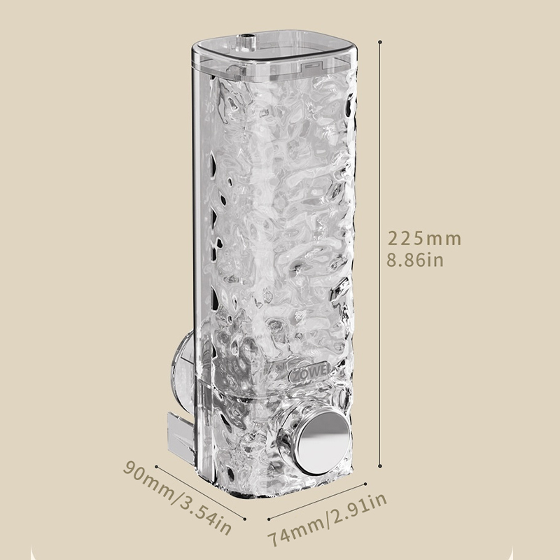 450ml New Transparent Liquid S - Home Bathroom Wall Soap Dispenser reseña y precio