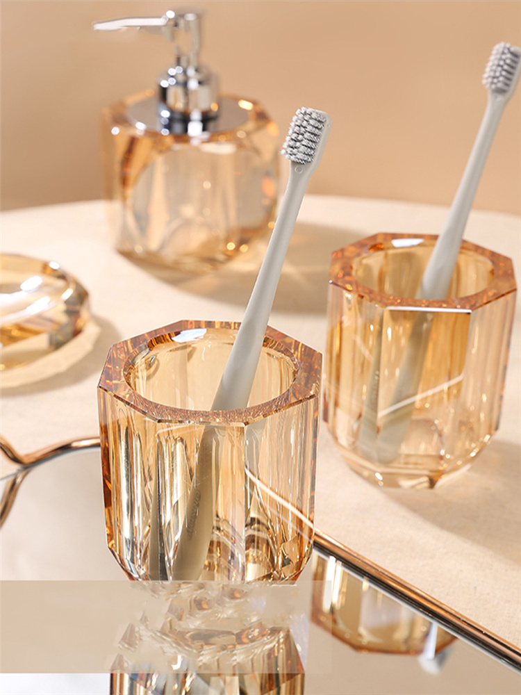 Bathroom Set Crystal Glass Liq - Glass Soap Dish reseña y precio