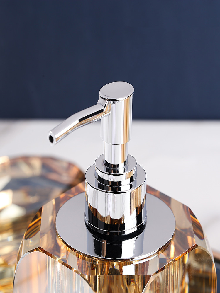 Bathroom Set Crystal Glass Liq - Glass Soap Dish reseña y precio