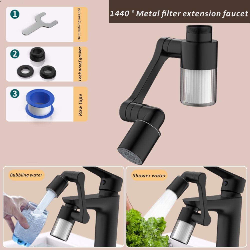 New Black 1440° Rotatable with - Home Bathroom Taps reseña y precio