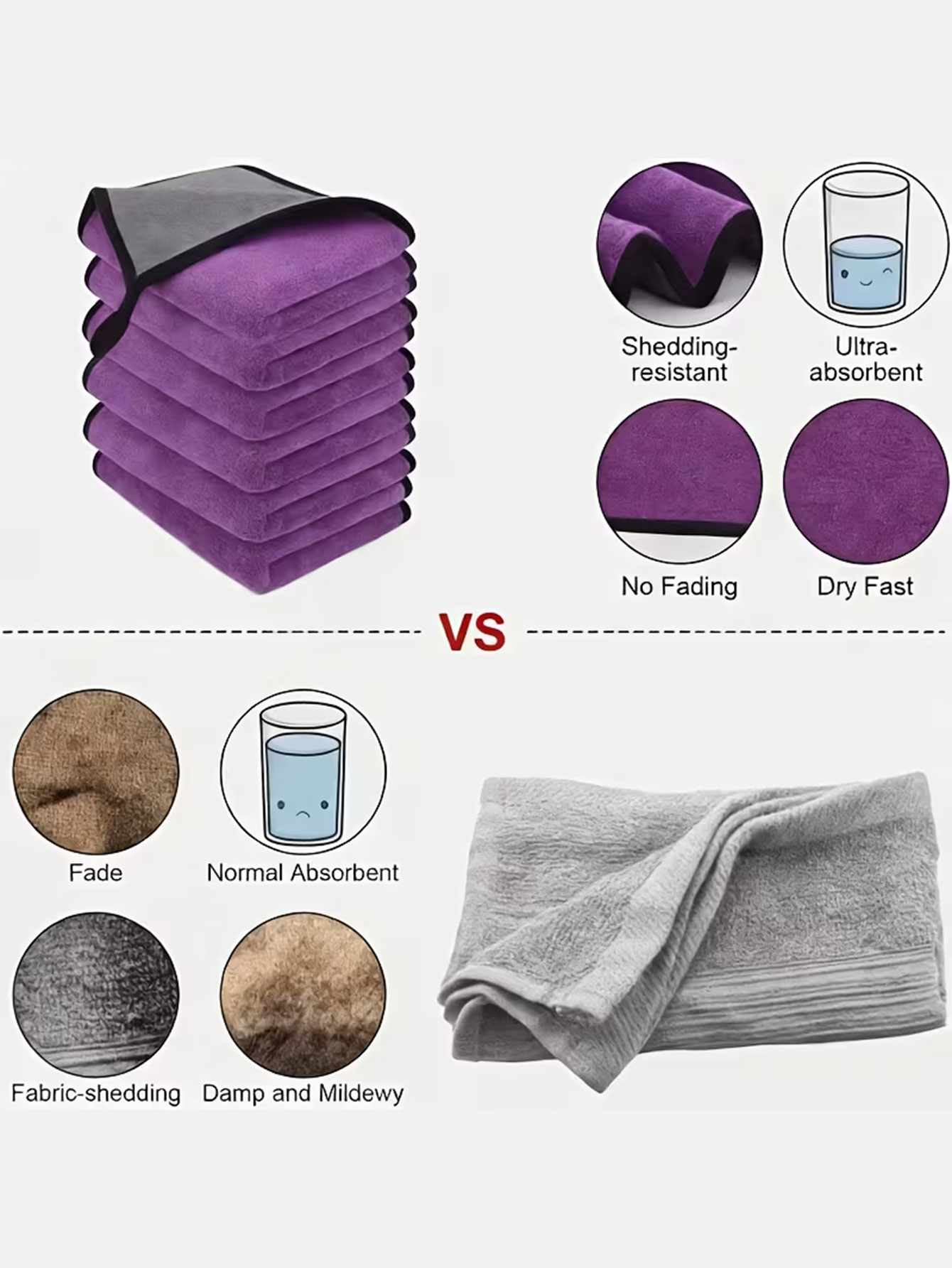 10-Pack Double-Sided Coral Vel - Home Kitchen Bathroom Cleaning reseña y precio