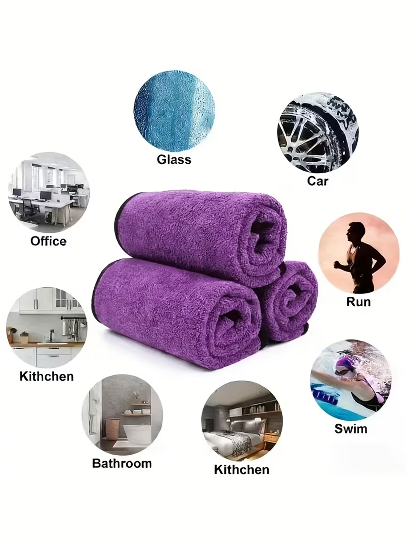 10-Pack Double-Sided Coral Vel - Home Kitchen Bathroom Cleaning reseña y precio