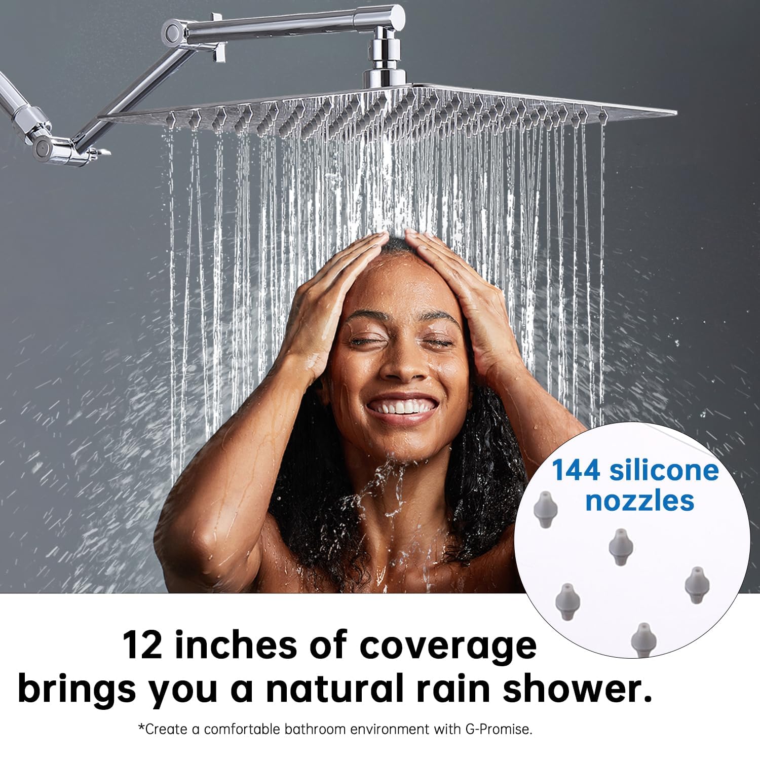 16x10 Inch Stainless Steel Rai - Shower Head Rain reseña y precio