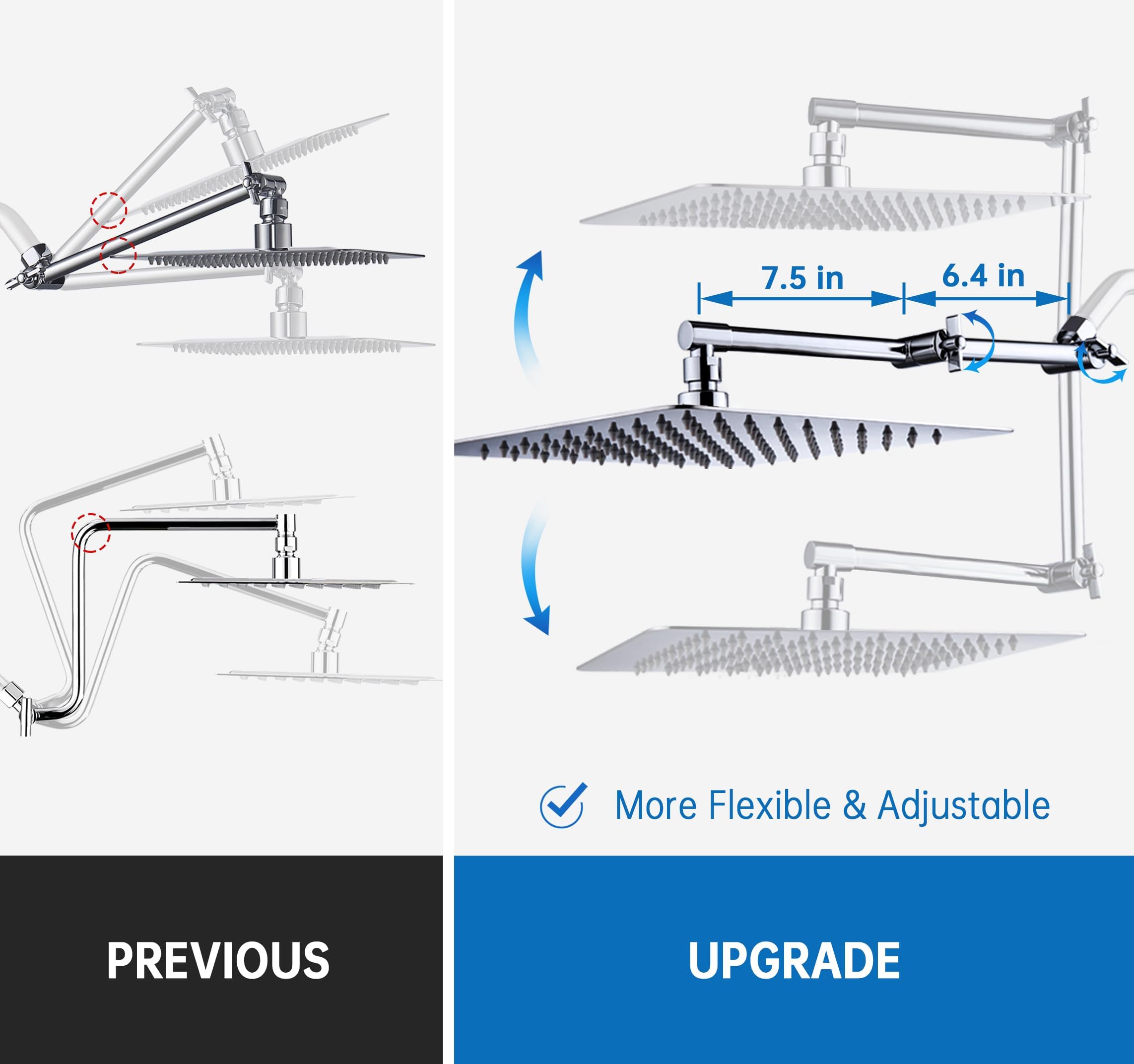 16x10 Inch Stainless Steel Rai - Shower Head Rain reseña y precio