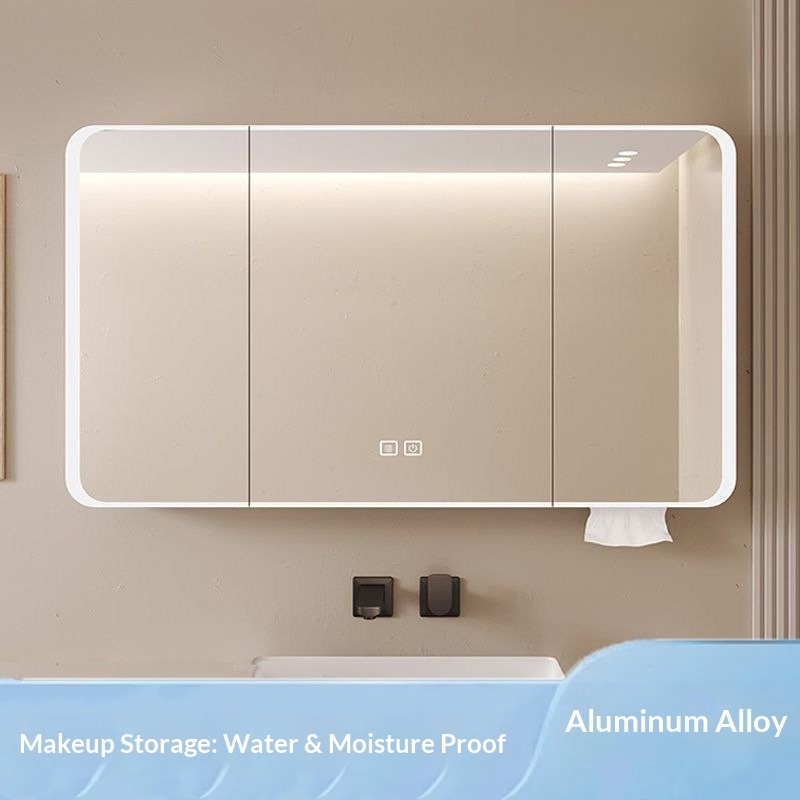 LED Smart Bathroom Mirror Cabi - Bathroom Cabinet Mirror reseña y precio