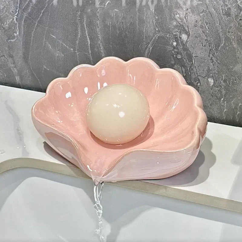 1PC Pink Ceramic Soap Dish wit - Glass Soap Dish reseña y precio