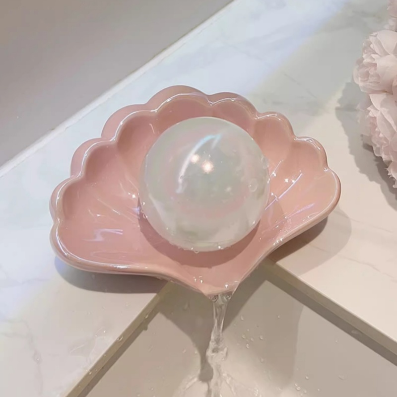 1PC Pink Ceramic Soap Dish wit - Glass Soap Dish reseña y precio