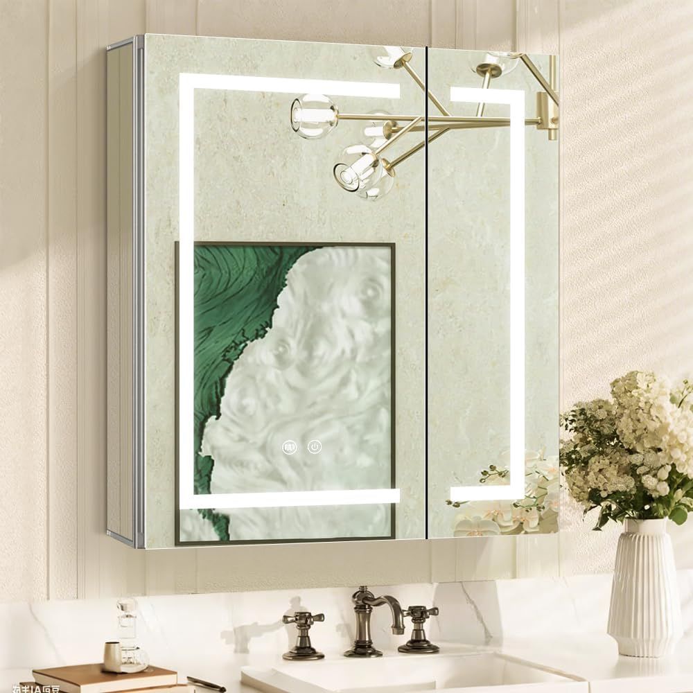 Illuminated Bathroom Mirror Ca - Bathroom Cabinet Mirror reseña y precio