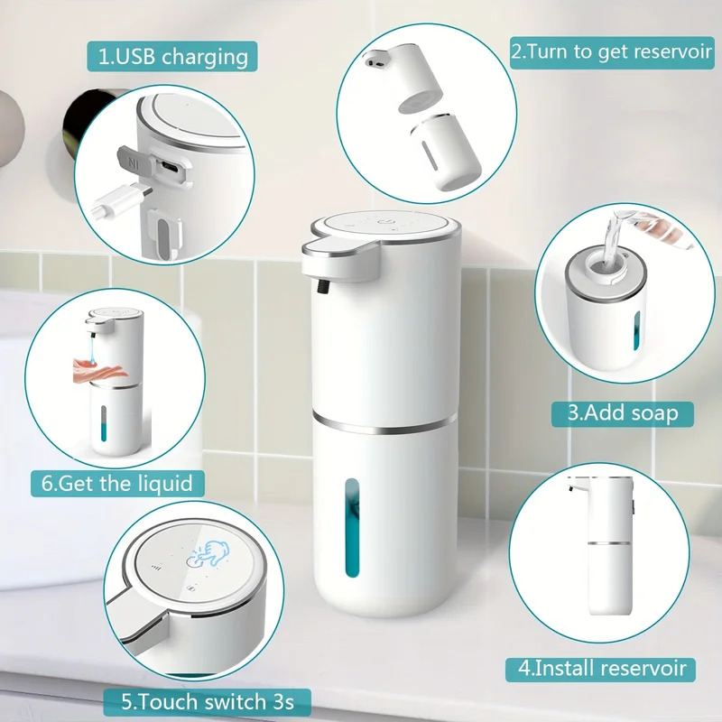 Smart Sensing Foam Soap Dispen - Home Bathroom Wall Soap Dispenser reseña y precio