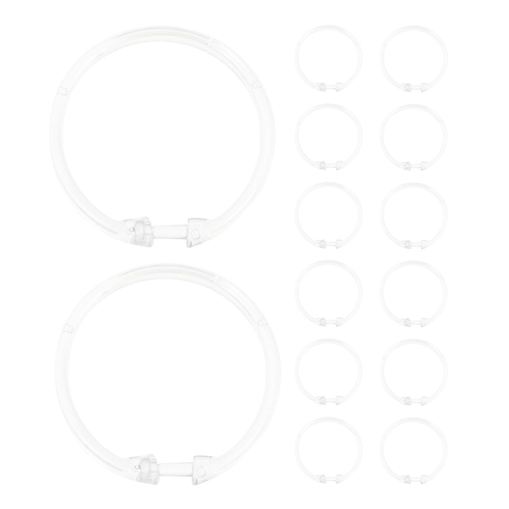 15Pcs Clear Shower Curtain Rin - Home Bathroom Design reseña y precio